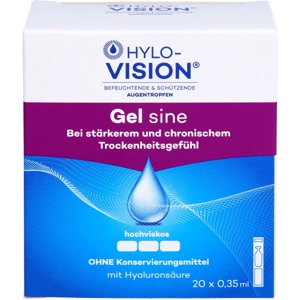 HYLO-VISION Gel sine Einzeldosispipetten 20X0.35 ml Einzeldosispipetten Produktbild