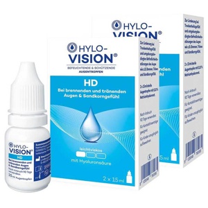 Hylo-Vision HD Augentropfen, 4x15 ml Augentropfen Produktbild