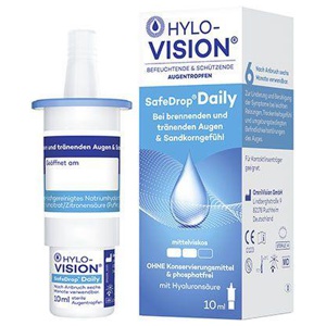 Hylo-Vision Safedrop Daily Augentropfen, 10 ml Augentropfen Produktbild