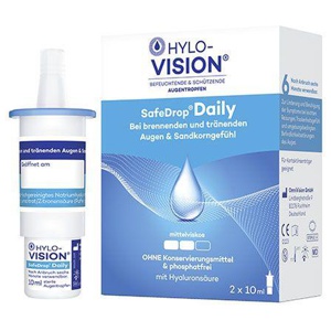 Hylo-Vision Safedrop Daily Augentropfen, 2X10 ml Augentropfen Produktbild