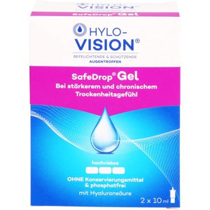 HYLO-VISION SafeDrop Gel 2X10 ml Augentropfen Produktbild