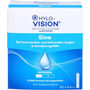 HYLO-VISION sine 20X0.4 ml Einzeldosispipetten Produktbild