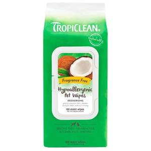 TropiClean Hypo Allergenic Wipes 100 st produkt bild