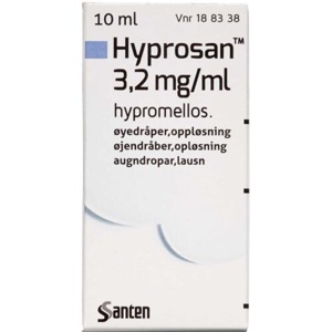 Hyprosan 3,2 mg/ml Øjendråber - 10 ml produktbillede
