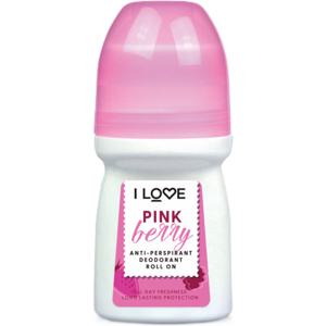 I Love Anti Perspirant Deodorant Roll On Pink Berry 50 ml produkt bild