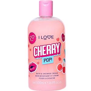 I Love Bath & Shower Gel, Cherry Pop 500 ml produkt bild