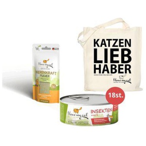 I love my cat Sparset für Katzen mit Nierenschwäche - Nassfutter + Nierenkraft Pulver + Jutebeutel Produktbild
