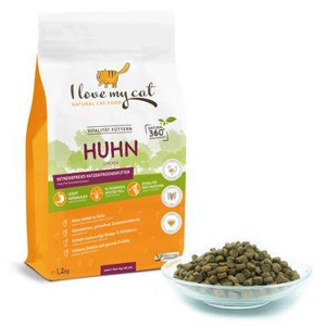 I love my cat Trockenfutter für Katzen mit Huhn - 1,2 kg Produktbild