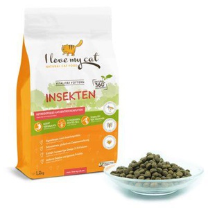 I love my cat Trockenfutter für Katzen mit Insektenprotein - 1,2 kg Produktbild