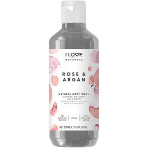 I LOVE Naturals Body Wash Rose & Argan 500 ml produkt bild