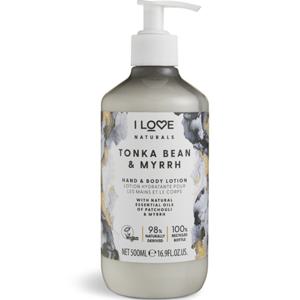 I LOVE Naturals Hand & Body Lotion Tonka Bean & Myrrh 500 ml produkt bild