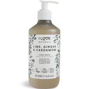 I LOVE Naturals Hand Wash Lime, Ginger & Cardamon 500 ml produkt bild