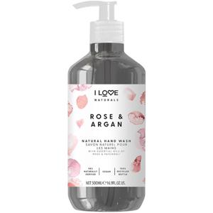 I LOVE Naturals Hand Wash Rose & Argan 500 ml produkt bild