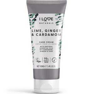 I LOVE Naturals Lime, Ginger & Cardamon Hand Cream 100ml produkt bild