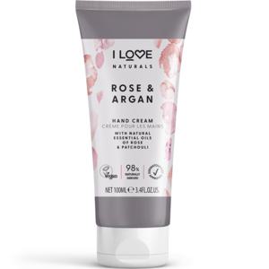 I LOVE Naturals Hand Cream Rose & Argan 100 ml produkt bild