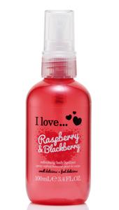 I Love Raspberry & Blackberry Refreshing Body Spritzer - 100 ml produkt bild