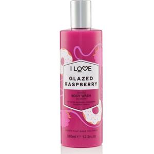I Love Glazed Raspberry Scented Body Wash - 360 ml produkt bild