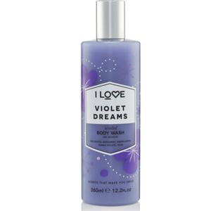 I Love Violet Dreams Scented Body Wash - 360 ml produkt bild