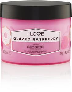 I Love Glazed Raspberry Scented Body Butter - 300 ml produkt bild