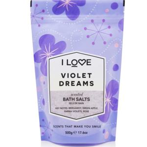 I Love Signature Bath Salts Violet Dreams 500g produkt bild
