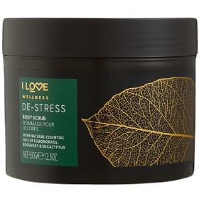 I Love Wellness DESTRESS Body Scrub with Lemongrass Rosemary & Eucalyptus Essential Oils 350g produkt bild