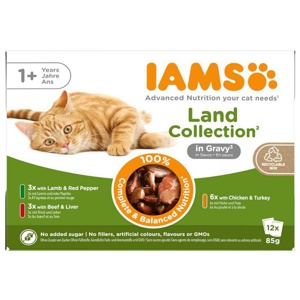 IAMS Advanced Nutrition Adult Land Mix in Sauce Produktbild