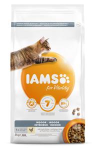 Iams CAT Vitality Adult Indoor Chicken 3 kg produkt bild