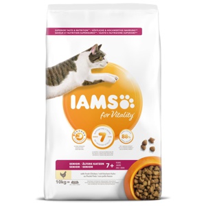 Iams for Vitality Cat Senior Chicken (10 kg) produkt bild