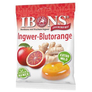 IBONS Ingwer Blutorange o.Zucker Tüte Lutschbonb. Produktbild