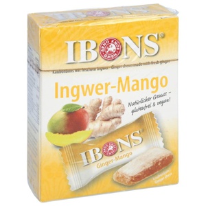 IBONS Ingwer Mango Box Kaubonbons Produktbild