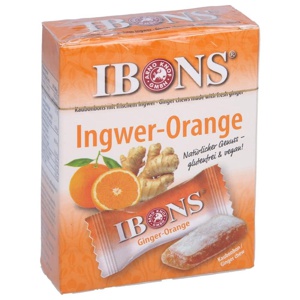 IBONS Ingwer Orange Box Kaubonbons Produktbild