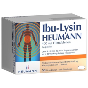 IBU-LYSIN HEUMANN 400 mg Filmtabletten Produktbild