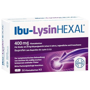 IBU-LYSINHEXAL Filmtabletten Produktbild