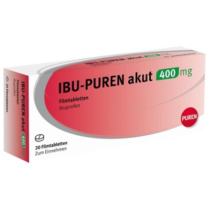Ibu-Puren akut 400 mg Filmtabletten, 20 St Filmtabletten Produktbild