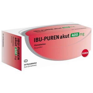Ibu-Puren akut 400 mg Filmtabletten, 50 St Filmtabletten Produktbild
