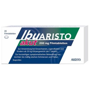 Ibuaristo akut 200 mg Filmtabletten, 20 St Filmtabletten Produktbild
