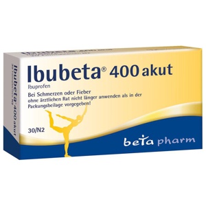 Ibubeta® 400 akut Filmtabletten, 30 St Filmtabletten Produktbild