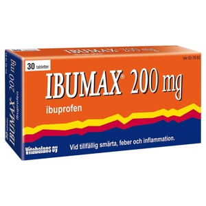Ibumax filmdragerad tablett 200 mg 30 st produkt bild