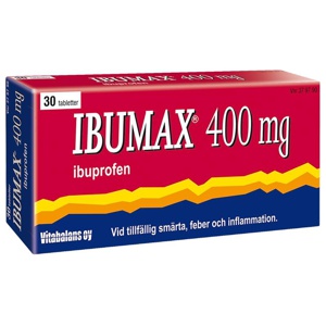 Ibumax filmdragerad tablett 400 mg 30 st produkt bild
