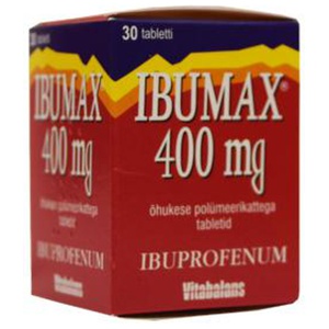 Ibumax õhuke polümüüerkattega tablett 400mg (purk) n30 toote pilt