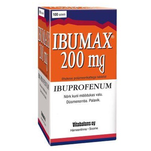 Ibumax õhuke polümeerkattega tbl 200mg n100 toote pilt