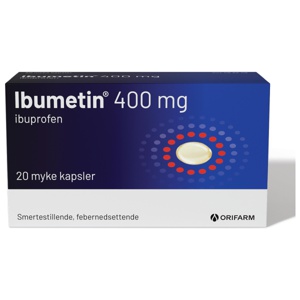 Ibumetin 400 mg tabletter 20 stk produktbilde
