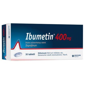 Ibumetin kattega tbl 400mg n30 toote pilt