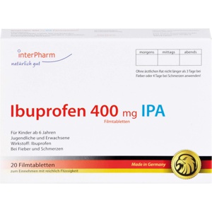 IBUPROFEN-400-mg-IPA-Filmtabletten Produktbild