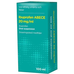 Ibuprofen ABECE Oral suspension 20 mg/ml 100 ml produkt bild
