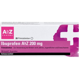 IBUPROFEN AbZ 200 mg Filmtabletten Produktbild