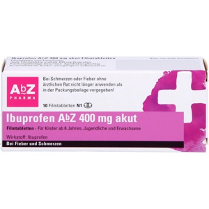 IBUPROFEN AbZ 400 mg akut Filmtabletten Produktbild