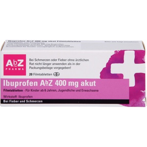IBUPROFEN AbZ 400 mg akut Filmtabletten Produktbild