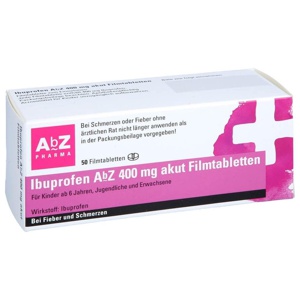 IBUPROFEN AbZ 400 mg akut Filmtabletten Produktbild
