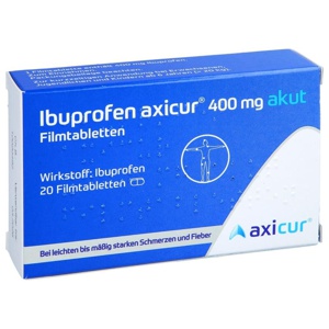 IBUPROFEN axicur 400 mg akut Filmtabletten Produktbild